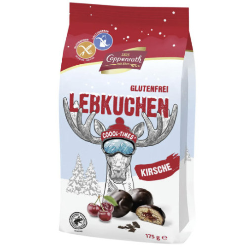 COPPENRATH meduoliai su vyšnių įdaru, be glitimo ir laktozės 175g | Multum