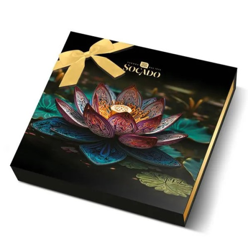 SOCADO šokoladiniai šokoladai Praline Black Lotus 200g | Multum