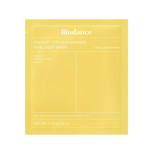 BIODANCE Radiant Vita niacinamido kaukė veido odai su niacinamidu 34g | Multum