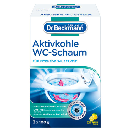 Dr.Beckmann aktyvuotos anglies putos tualetiniams citrusiniams vaisiams 3x100g | Multum