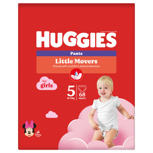 Huggies Pants Girl 5 (12-17kg) kelnaitės 68 vnt. | Multum