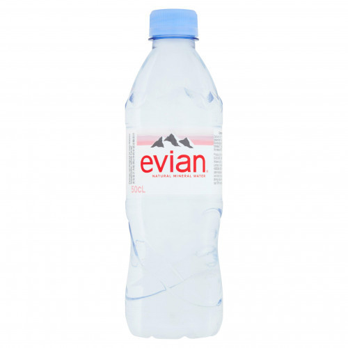 Evian mineralinis vanduo negazuotas 0,5L | Multum