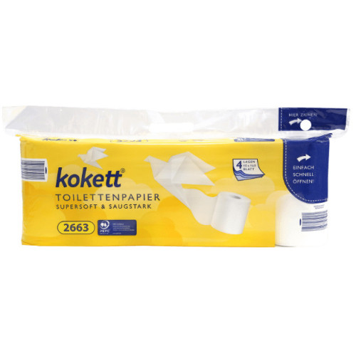 Kokett tualetinis popierius 4 sluoksnių x10 | Multum