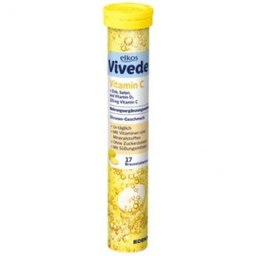 Elkos Vivede Vitamino C tabletės x17 102g | Multum