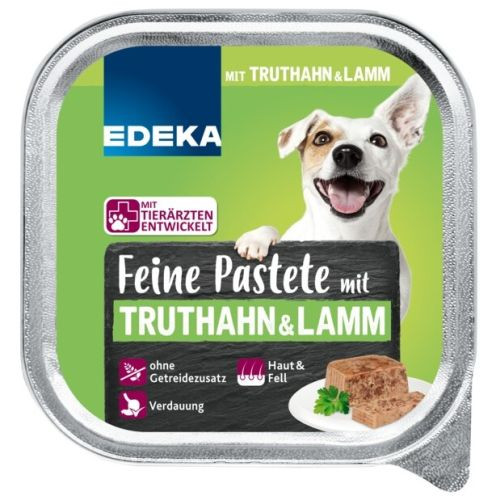 Edeka Fine Paštetas šunims su kalakutiena ir ėriena 150g | Multum