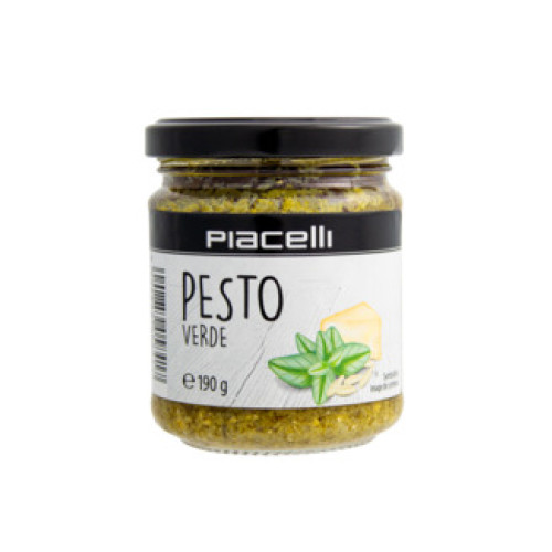 Piacelli Itališkas antipasti pesto su bazilikais ir kedro riešutais - pesto verde 190g | Multum