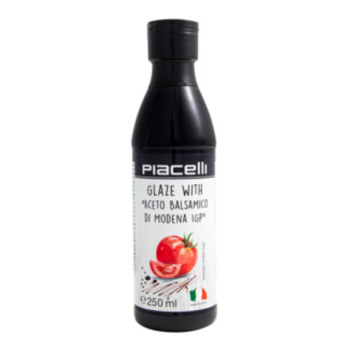 Piacelli itališkas balzaminis glajus-grietinėlė aceto balsamico di Modena P.G.I. 250 ml | Multum