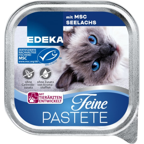 Edeka Paštetas katėms su lašiša 100g | Multum