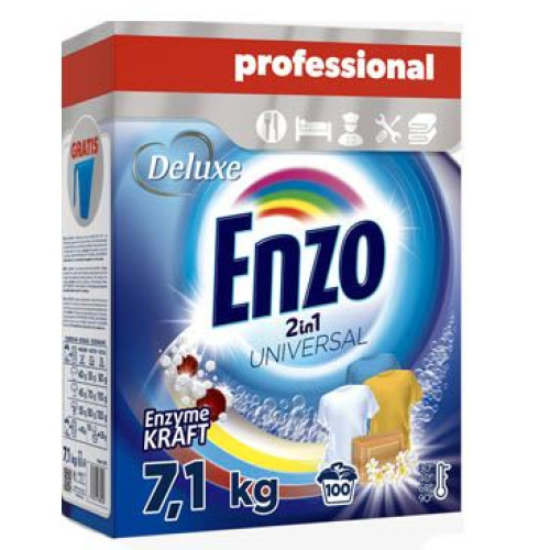 Enzo Universal Professional 2in1 skalbimo milteliai x100 7,1kg | Multum