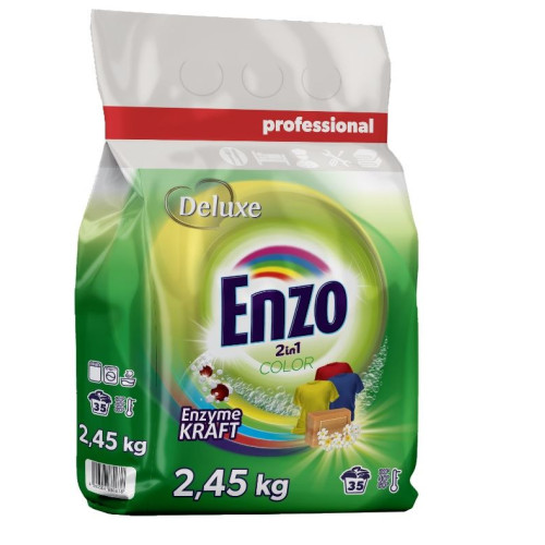 Enzo Color 2in1 milteliai spalvotiems skalbiniams x35 2,45kg | Multum