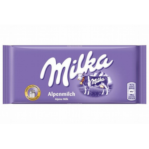 Šokoladas - MILKA ALPIŲ PIENAS 100g | Multum