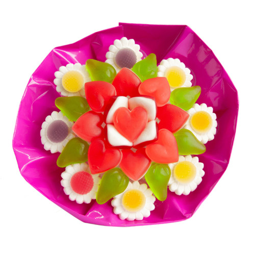 FLOWER CANDY Želė saldainiai - gėlių puokštė 145g | Multum