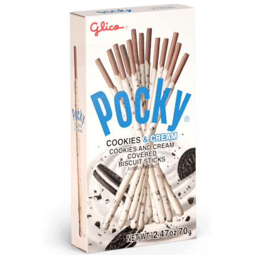 Šiaudeliai POCKY COOKIES CREAM 40g | Multum