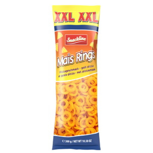 Snackline XXL kukurūzų žiedai su picos skoniu 300g | Multum