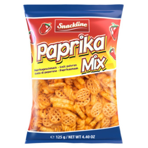 Snackline Paprika mix bulvių traškučiai su paprikos skoniu 125g | Multum