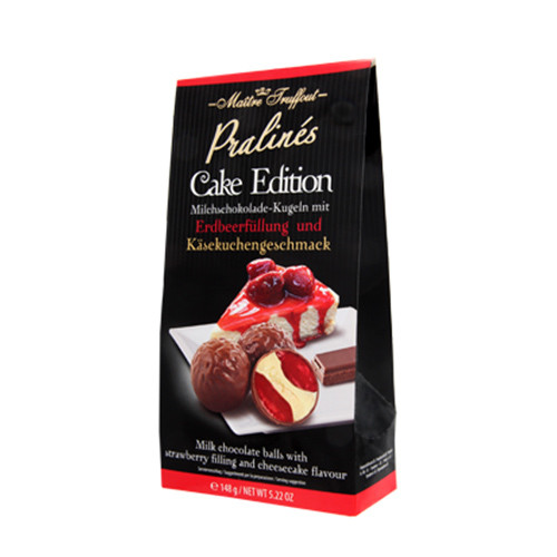 Maitre Truffout Pralines Cake Edition braškių ir sūrio pyrago rutuliukai 148g | Multum