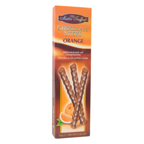 Maitre Truffout Orange lazdelės pieniškame šokolade 75g | Multum