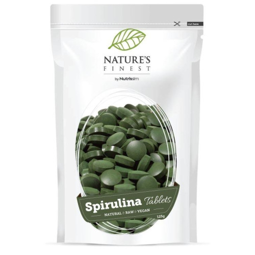 Gamtos geriausios Spirulinos tabletės. Spirulinos tabletės 125g | Multum