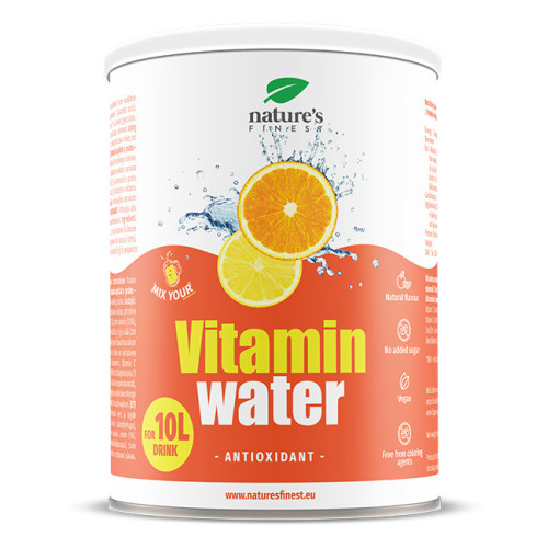 Geriausias gamtoje VITAMINAS VANDUO – ANTIOKSIDANTAS. Citrusinių vaisių, vitaminų ir mineralų milteliai gėrimui gaminti. 200g | Multum