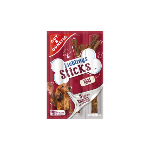 G&G lazdelės su jautiena šuniui x8 (88g) | Multum