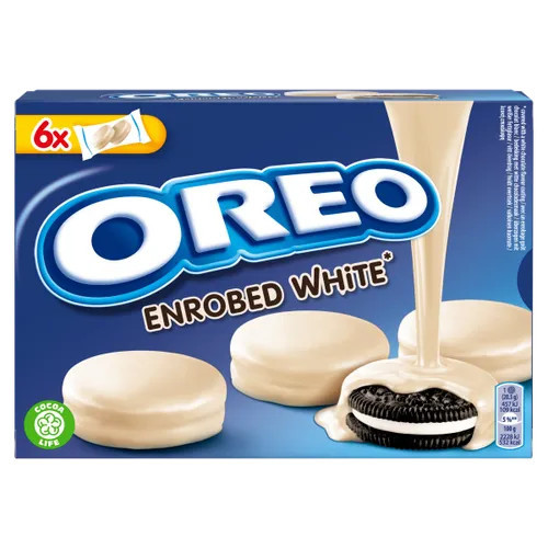 Oreo Enrobed White sausainiai su baltuoju šokoladu x6 246g | Multum