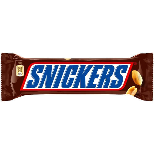 SNICKERS šokoladinis batonėlis 50g | Multum