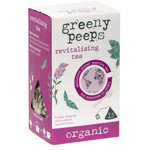 Greeny peeps gaivinanti ekologiška arbata 15x2g piramidės maišeliai | Multum