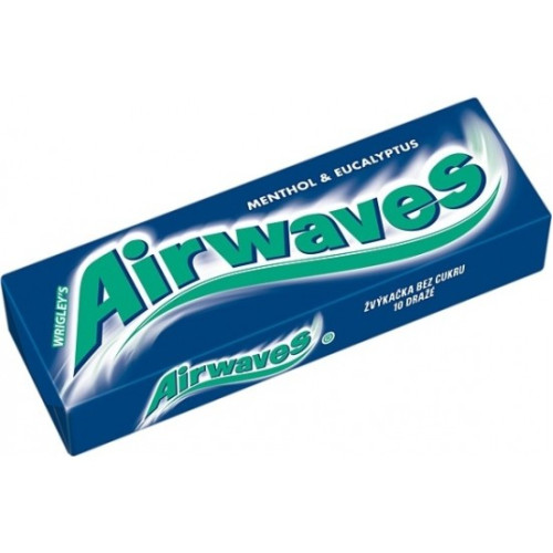 Airwaves Mentol Eucalyptus kramtomoji guma su mentolio skonio 14g | Multum