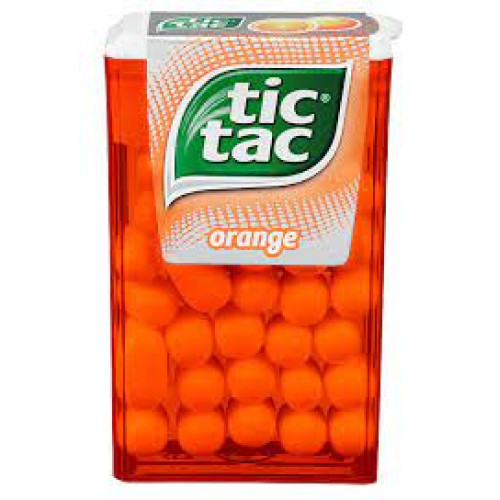 Ferrero Tic Tac Orange oranžinės dražė 18g | Multum