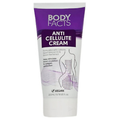 Body Facts anticeliulitinis kremas, tinkamas veganams, 200ml | Multum
