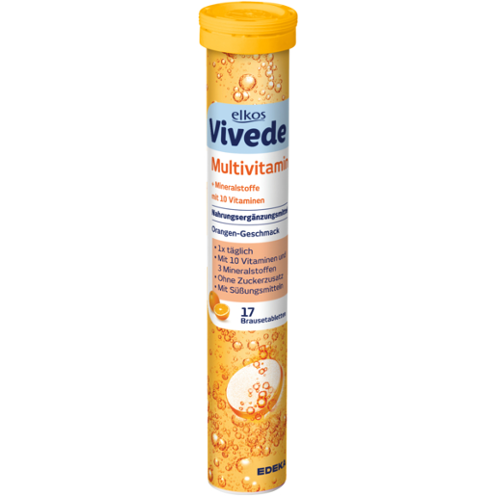 Elkos Vivede Multivitaminų tirpios tabletės x17 102g | Multum