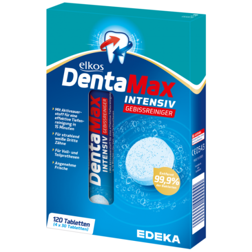 Elkos DentaMax Gebissriniger 4x30 tabletės protezų valymui | Multum