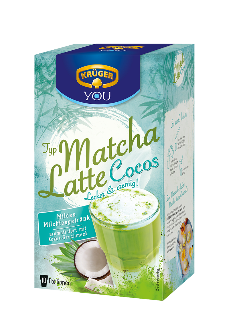 Kruger Matcha Latte Cocos tirpus gėrimas 10vnt 250g | Multum